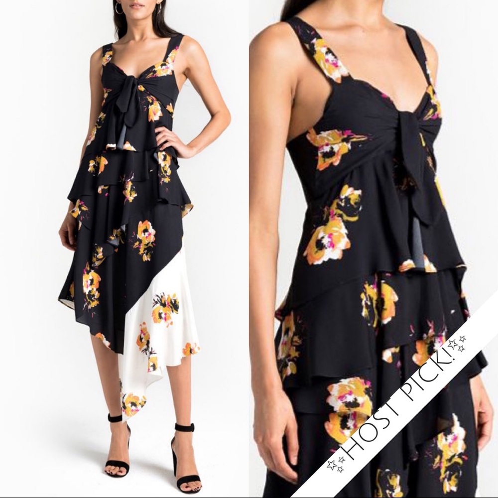 ✨HP!✨ NWT A.L.C. Floral Silk Dress - ALC Size 2 4